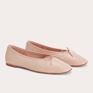 Everlane The Day Ballet Flats in Pale Pink leather size 9 BNIB